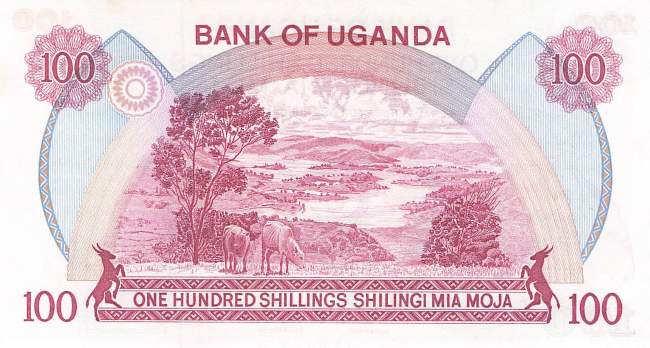 Uganda 100 Shilling 1982 p.19a